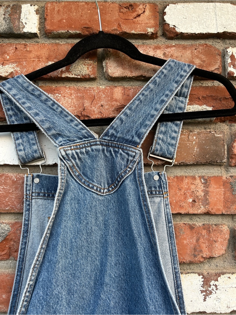 Just Blue Light Blue Denim Overalls - Women's Size Large GUC - Picture 7 of 7